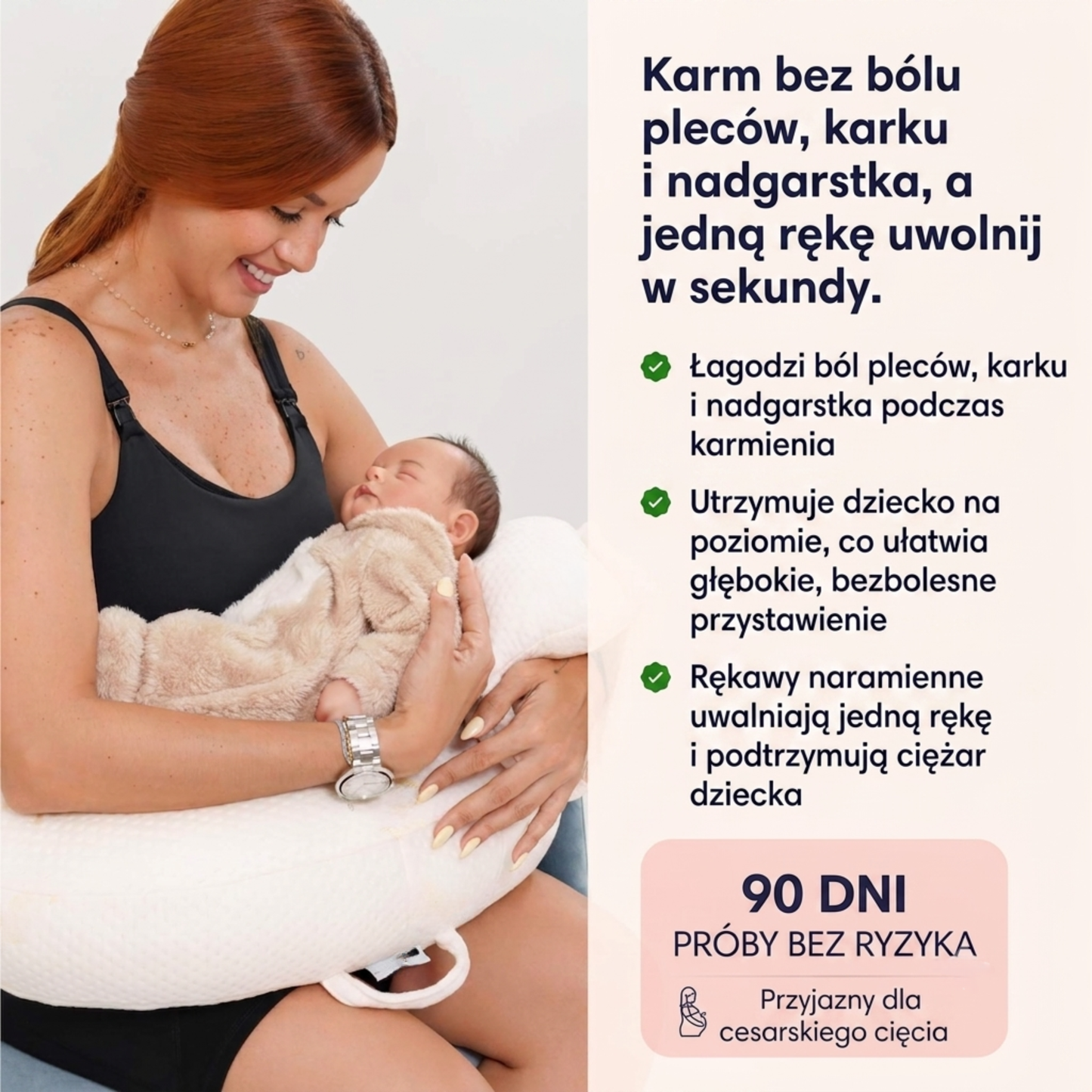 Poduszka do Karmienia BrzuMi | Ergonomiczna, Wygodna